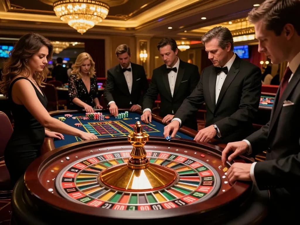 Engaging gameplay at migliori casino europei online with players at a roulette table