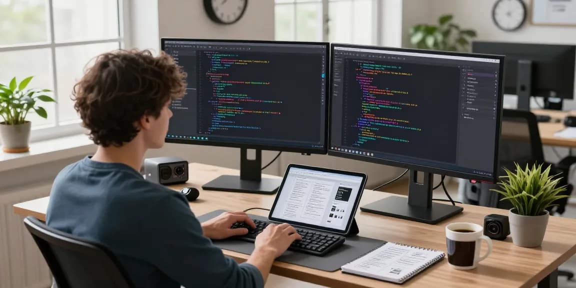 Screenshoting and annotating code with Snipaste in a modern tech workspace.