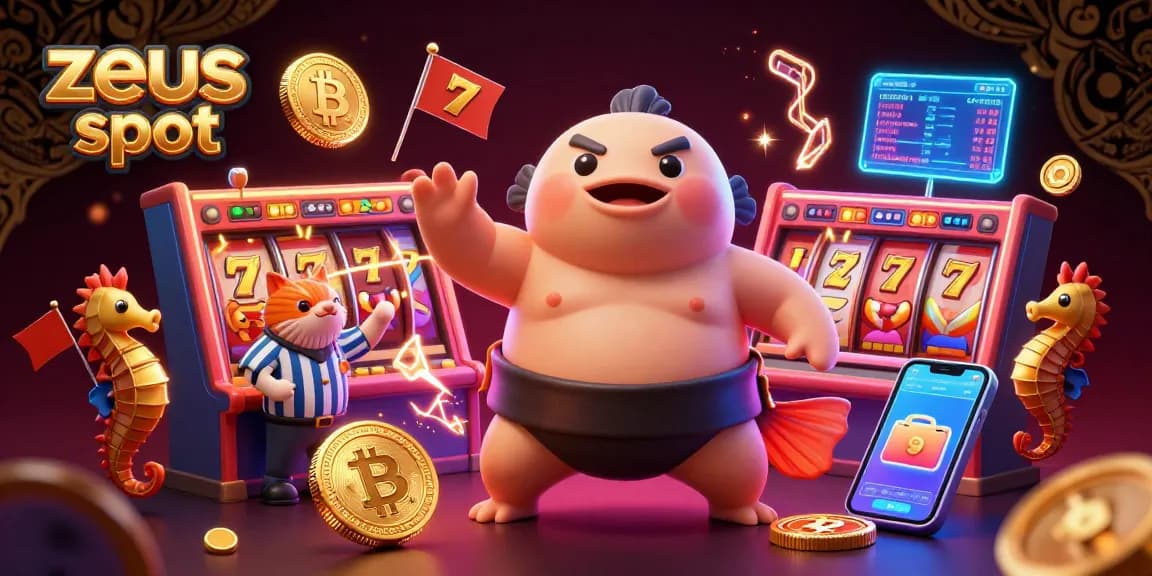 Experience the thrill of zeus slot with dynamic characters and vibrant casino elements in an exciting game scene.
