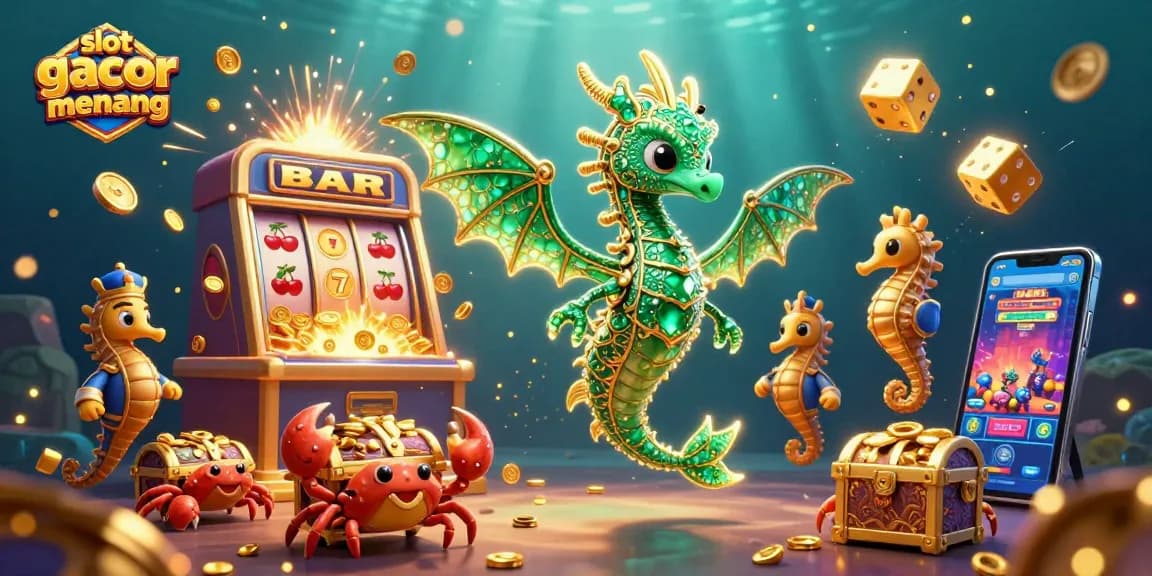 Experience the excitement of slot gacor gampang menang with dynamic casino elements and vibrant characters.