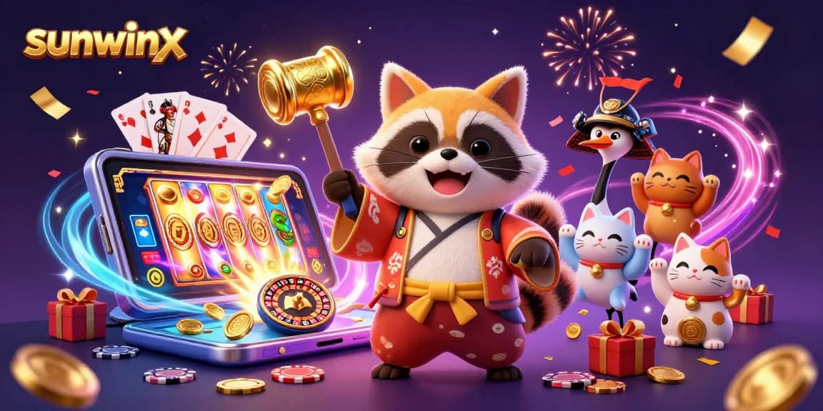 Engage with sunwinx’s vibrant gaming scene filled with 3D characters and thrilling casino elements.