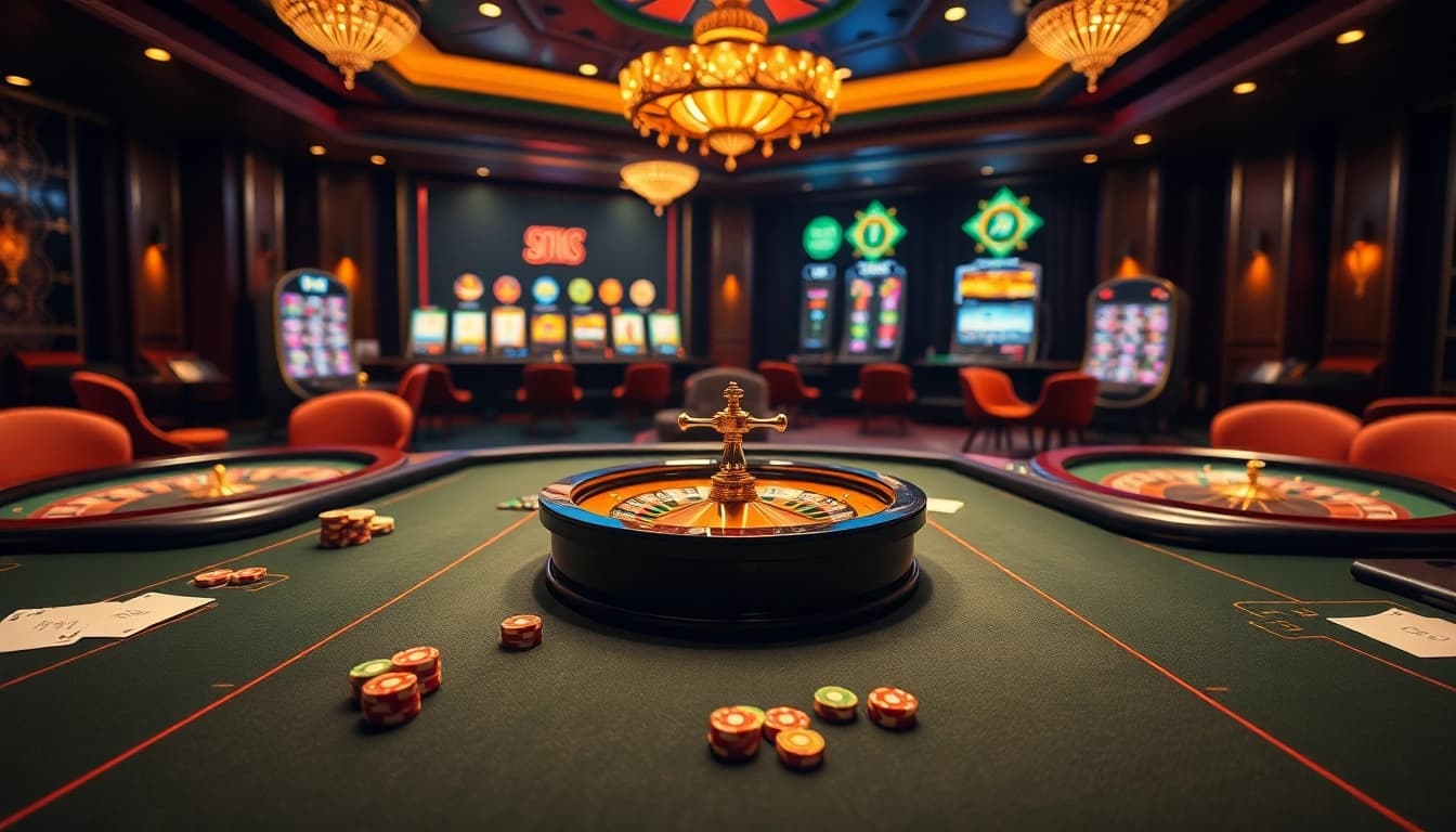 Découvrez le frisson d'un casino en ligne fiable avec des tables élégantes et des machines à sous vibrantes.
