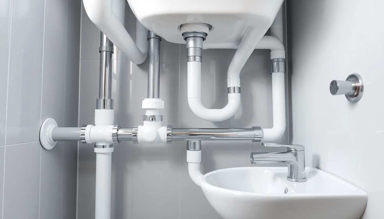 Effiziente Installation von Sanitäranlagen durch sonni sanitär GmbH in modernem Badezimmer-Design.