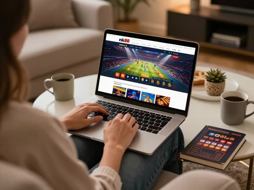Play nk88 online casino from home with a cozy setup and captivating gameplay