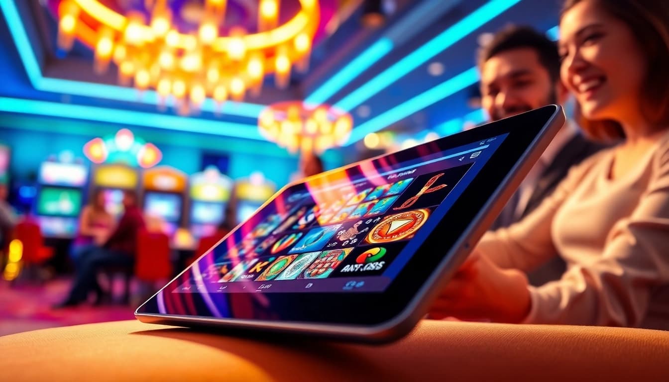 Engaging players at online casinos Texas displaying vibrant games and excitement.