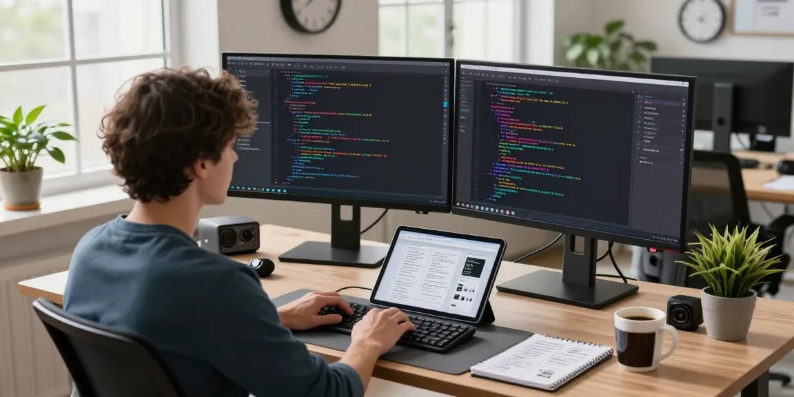 Screenshoting and annotating code with Snipaste in a modern tech workspace.