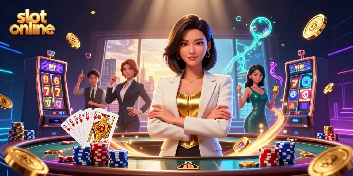 Spin the reels and win at the dynamic slot online with a glamorous dealer and captivating scenes.