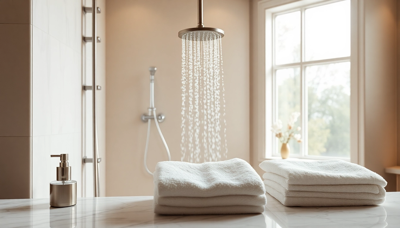 Transform your space with elegant showers au featuring a modern bathroom setup that emphasizes luxury and relaxation.