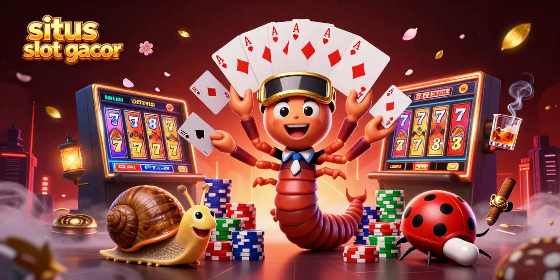 Experience situs slot gacor with this vibrant scene of animated characters and gaming elements.