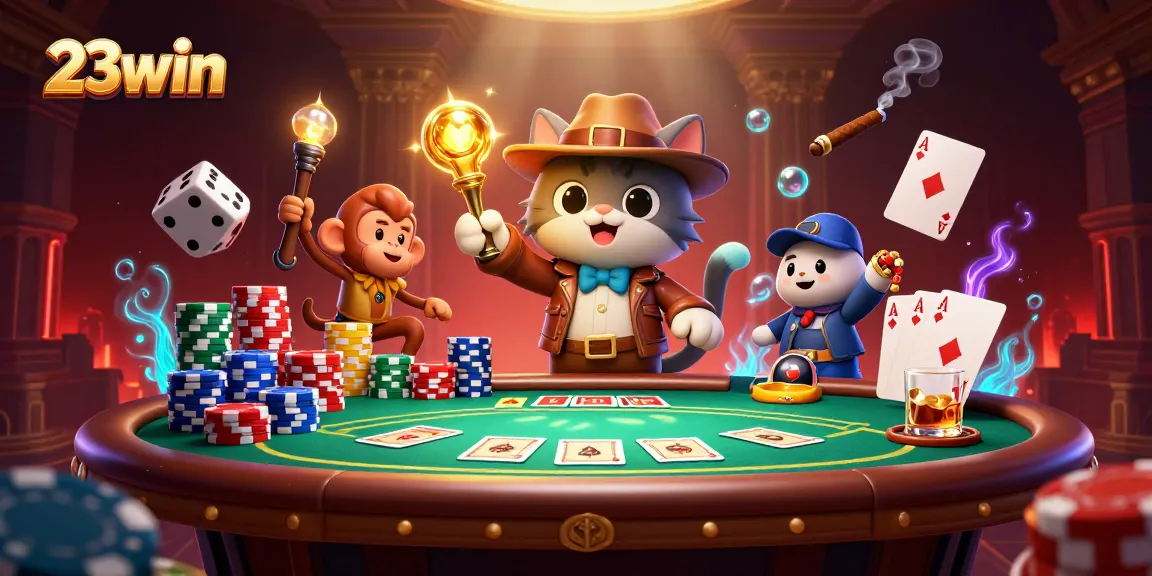 Engage in thrilling adventures at 23win, discovering golden casino artifacts amidst rich game elements.