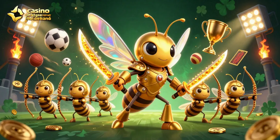 Jouez au casino en ligne retrait instantané avec une illustration captivante d'une scène dynamique de jeu.