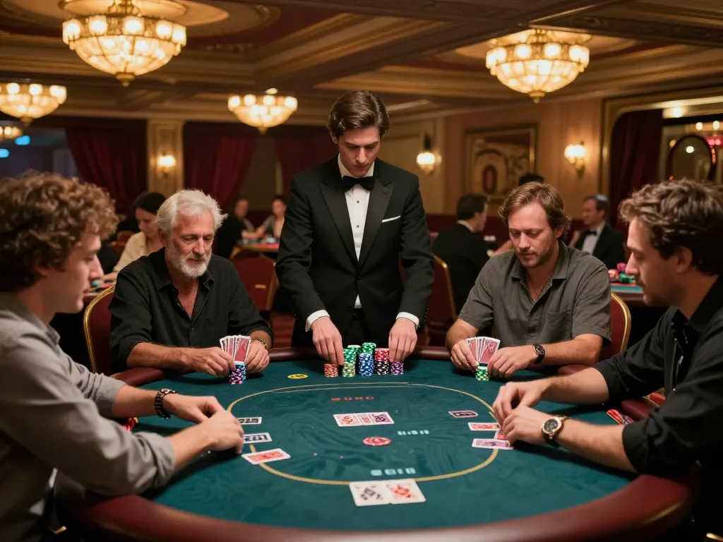 99win players experiencing thrilling poker action at an upscale casino