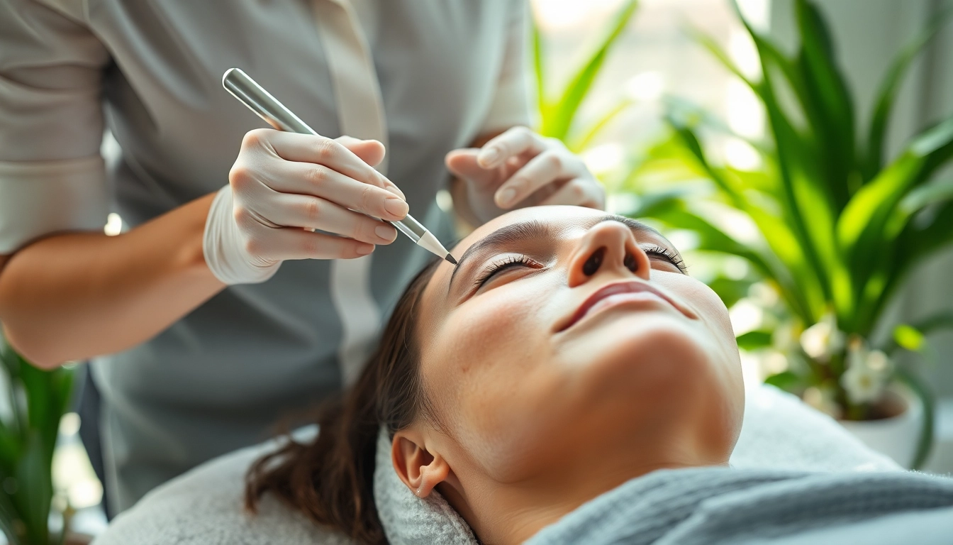Experience an anti-aging facial Queens NY with expert application, showcasing rejuvenated skin and a soothing spa atmosphere.