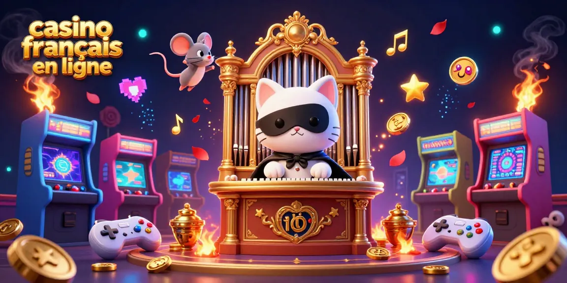Jouez sur un casino français en ligne avec une ambiance dynamique et des personnages colorés.