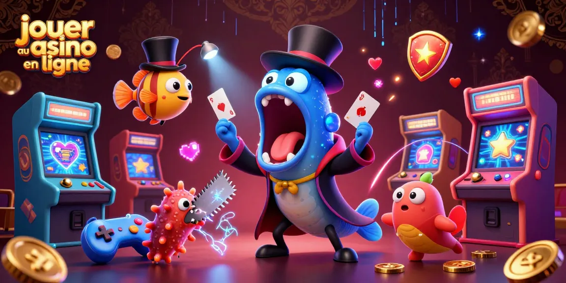 Jouer au casino en ligne avec un poisson-lampe et une anguille dans un spectacle magique sous-marin.