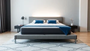 Materassi matrimoniali di alta qualità, posizionati su un letto elegante, per un sonno rigenerante.