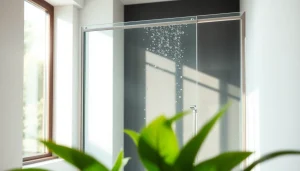 Installer paroi de douche 150x200 dans une salle de bain moderne avec éléments design