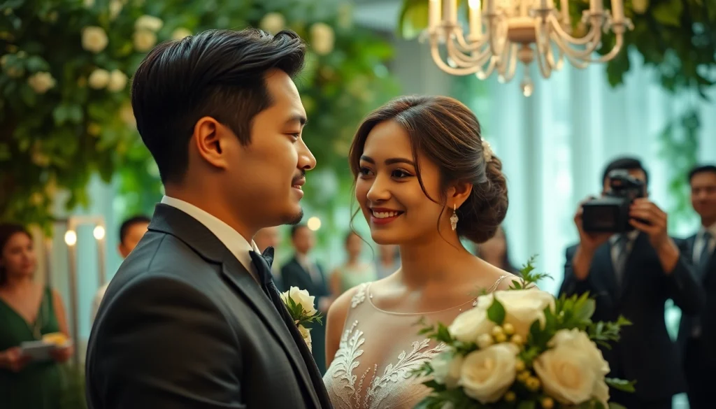 Capture of a toronto videography moment depicting a wedding scene with an emotional couple.