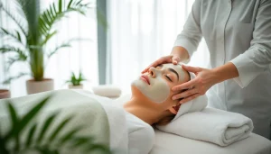 Aesthetician performing Face Treatments on a client in a serene spa setting.