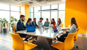 Analyze the digital first warranty company techniques in a collaborative office setting.