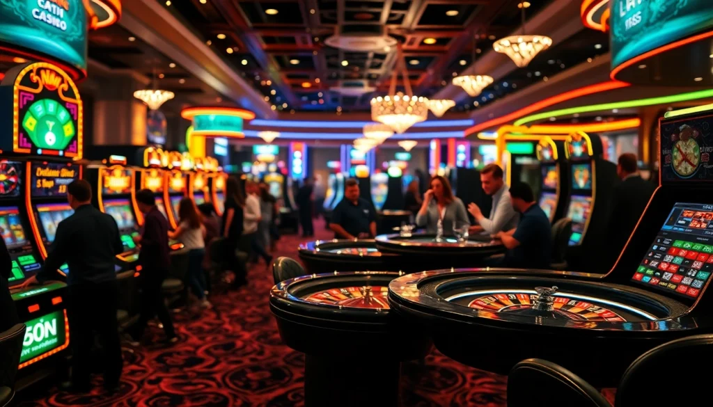 Vibrant casino gaming scene highlighting cs2 gambling sites reddit with energetic players.