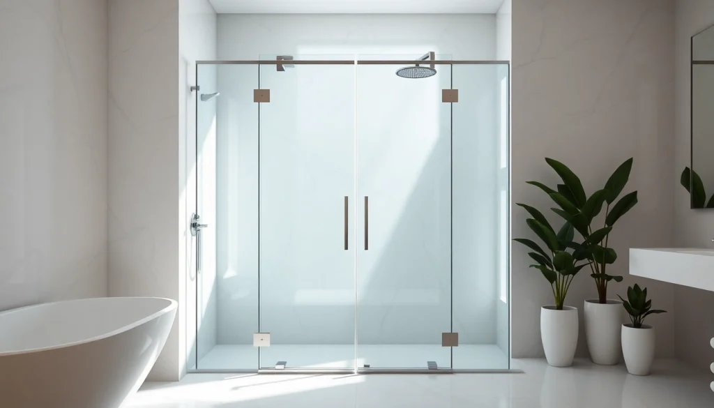 Enhance your bathroom with stylish glass shower doors that provide elegance and clarity.