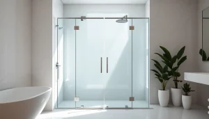 Enhance your bathroom with stylish glass shower doors that provide elegance and clarity.