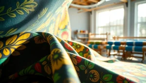 Kwaliteits stof met unieke patronen en texturen in een helder textielatelier.