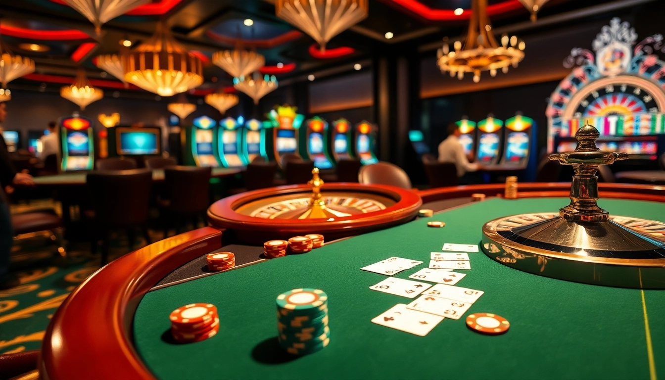 Découvrez l'excitation du casino en ligne fiable avec des tables de poker vibrantes et des machines à sous élégantes.