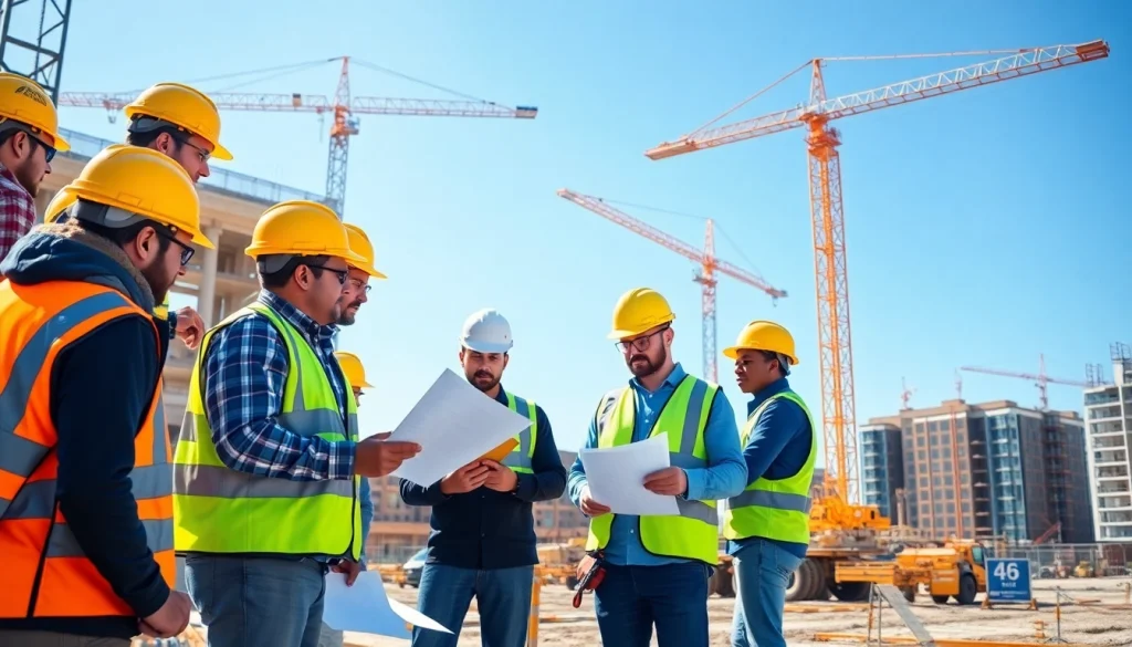 Carolina construction news featuring a professional construction team working on a large project in North Carolina.