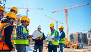 Carolina construction news featuring a professional construction team working on a large project in North Carolina.