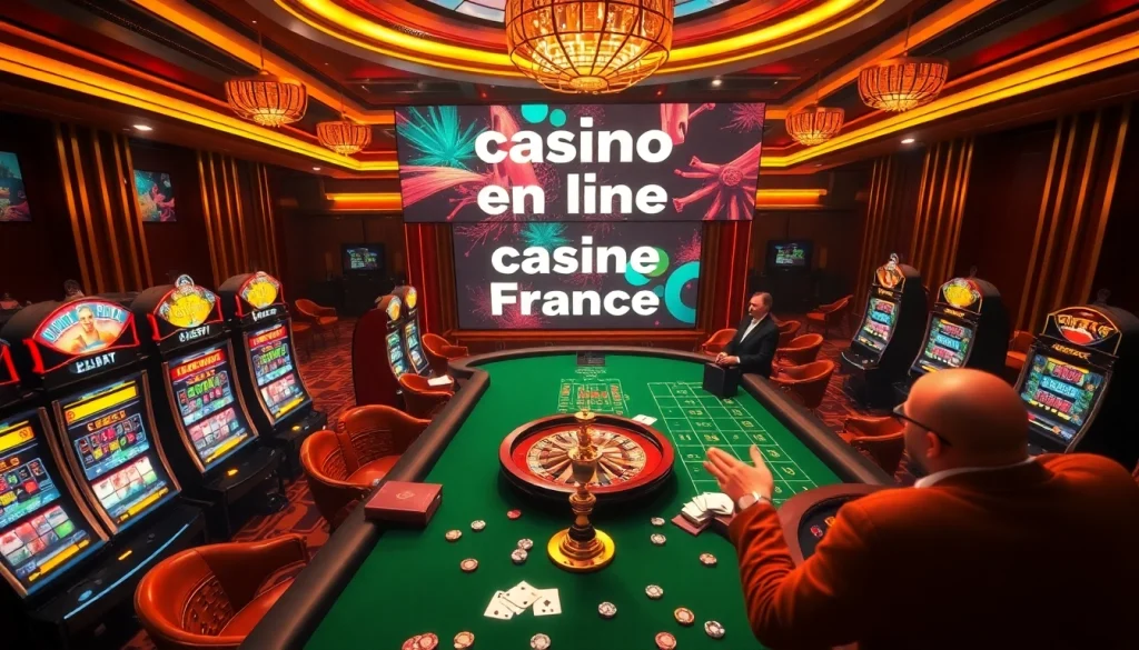 Participez à une action palpitante avec le casino en ligne Français, mettant en vedette des machines à sous dynamiques et des roues de roulette.