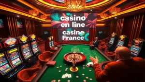 Participez à une action palpitante avec le casino en ligne Français, mettant en vedette des machines à sous dynamiques et des roues de roulette.