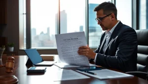 Anerkennung US-Urteile Deutschland in einer professionellen Bürosituation mit einem Rechtsexperten.