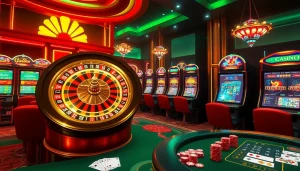 Vivez l'excitation des paris dans un casino en ligne fiable avec des jeux dynamiques et des tables de poker élégantes.