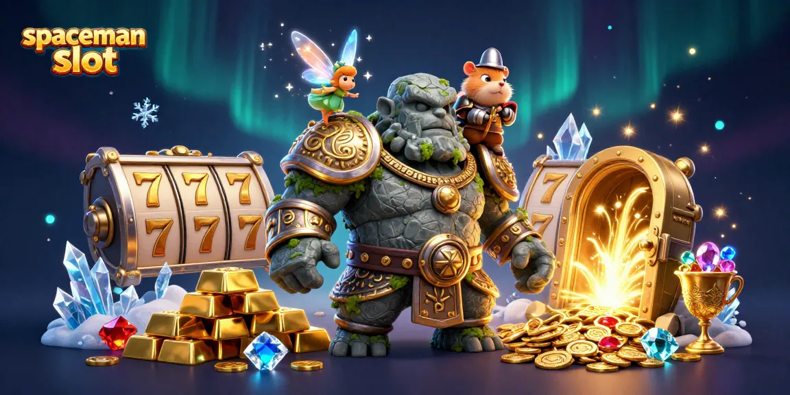 Play the exciting spaceman slot with vibrant treasure scenes and dynamic gaming elements.