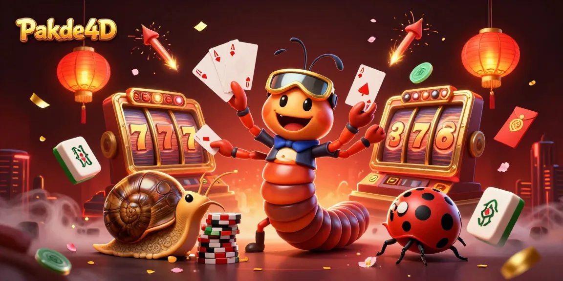 Experience exciting wins with Pakde4D in this vibrant casino scene full of slot machines and thrills.