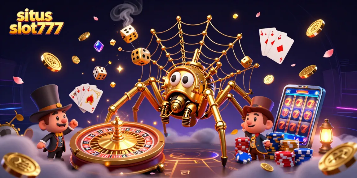 Experience the thrill of situs slot777 with vivid 3D casino elements capturing the excitement of winning!