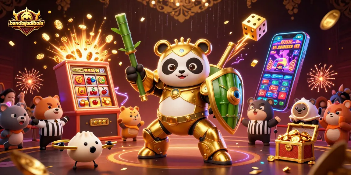Experience the excitement of bandarjudibola with a dynamic 3D casino scene full of action and vivid details.