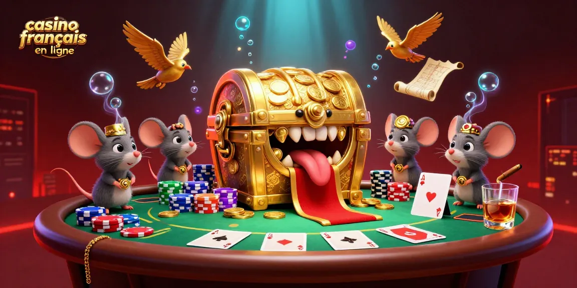 Découvrez des aventures riches au casino francais en ligne avec une illustration dynamique captivante.