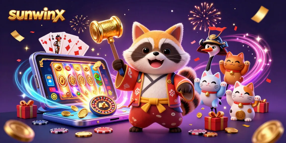 Engage with sunwinx’s vibrant gaming scene filled with 3D characters and thrilling casino elements.