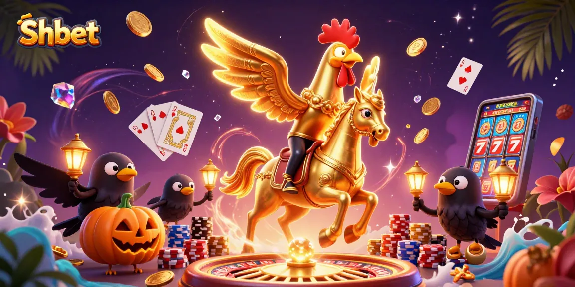 Experience thrilling gameplay at Shbet with golden rooster and dynamic casino elements.