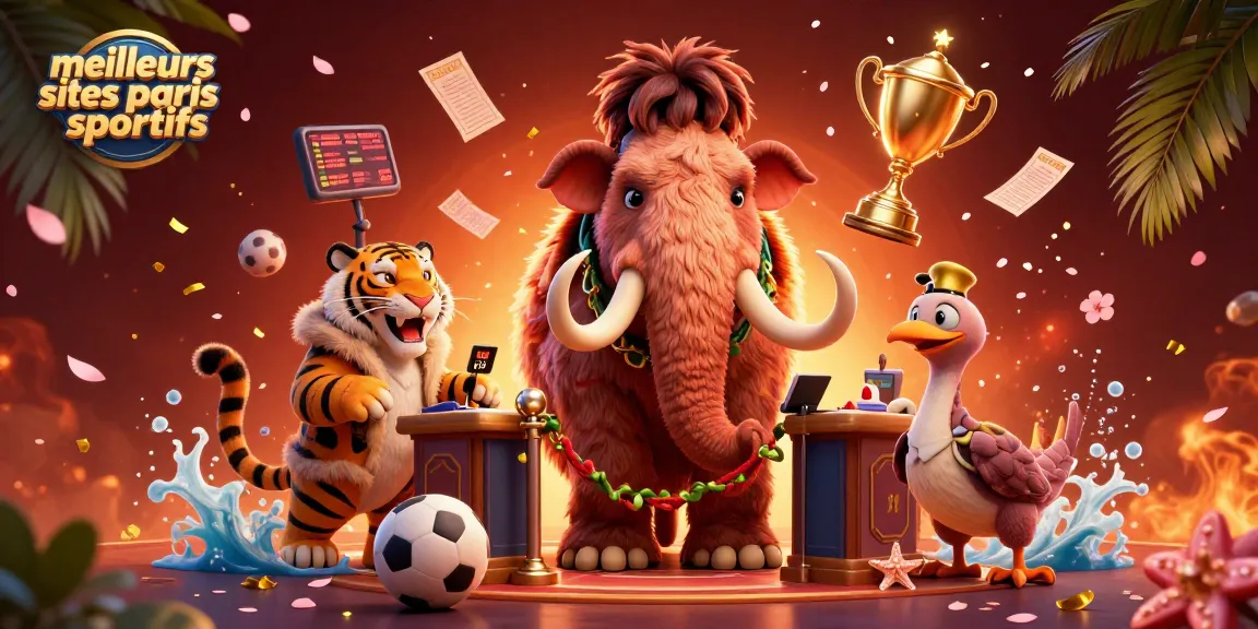 Pariez sur les meilleurs sites paris sportifs avec notre illustration vibrante et dynamique.