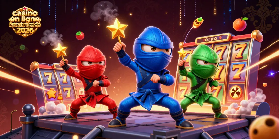 Vivez l'excitation du casino en ligne retrait rapide 2026 avec des chameleons ninjas en action.