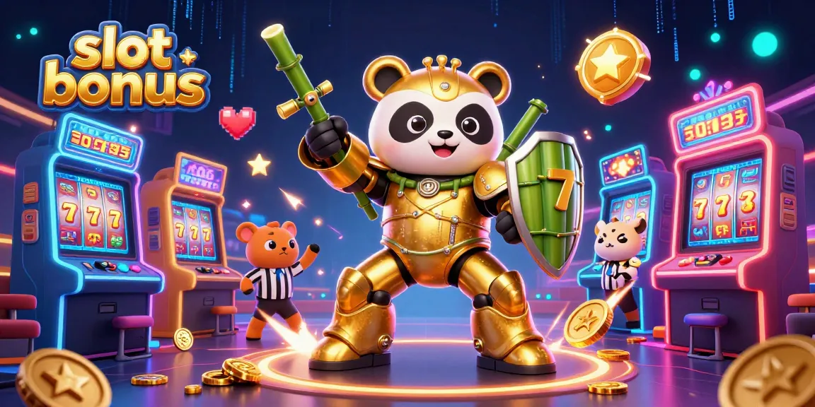 Experience the excitement of the slot bonus with animated characters in a vibrant casino scene.